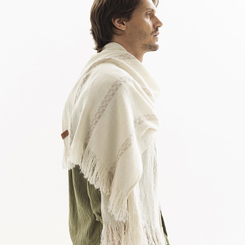 SCARF AMBATO TEAR (BABY LLAMA - MERINO WOOL AND COTTON)